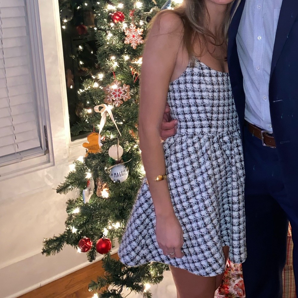 lovers + friends tweed mini dress